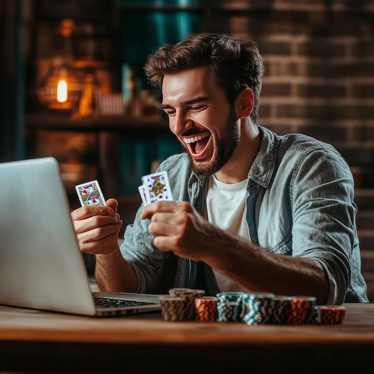 Pengguna mobile membaca pesan bantuan